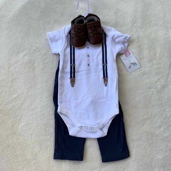 Little Treasure Other - NEW Little TREASURE 3-6M boys complete outfit&shoe